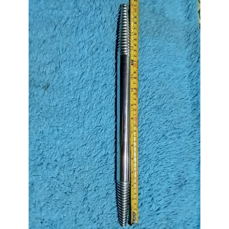 as poles kerucut ulir kanan/kiri..diamter as 1inc panjang total 40cm.