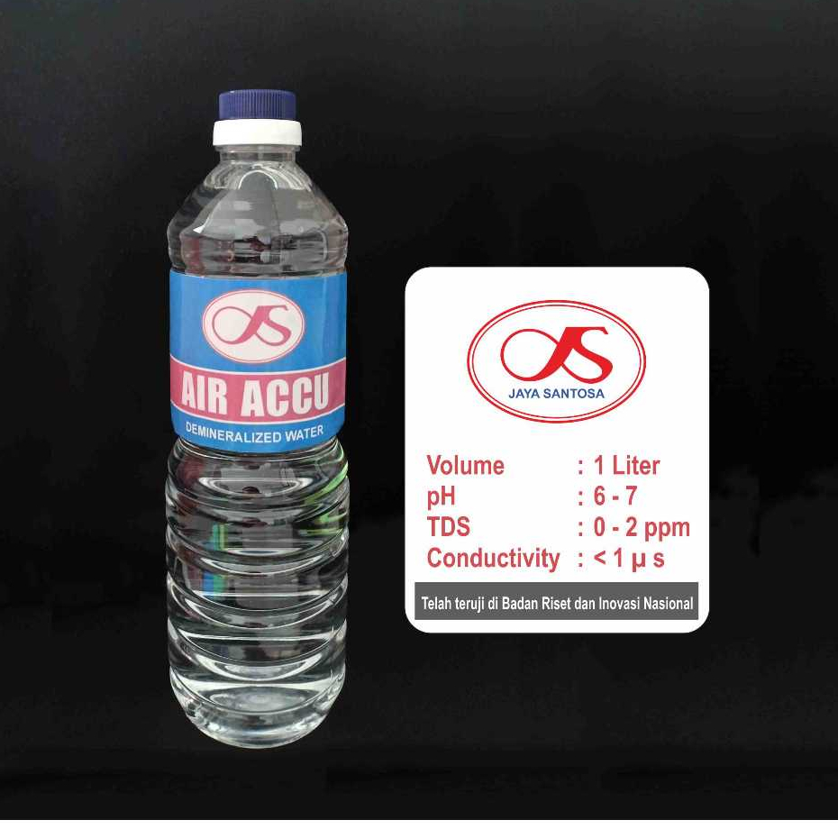 Air Aki Botol Biru / Air Aki Tambah / Air Aki Netral 1liter
