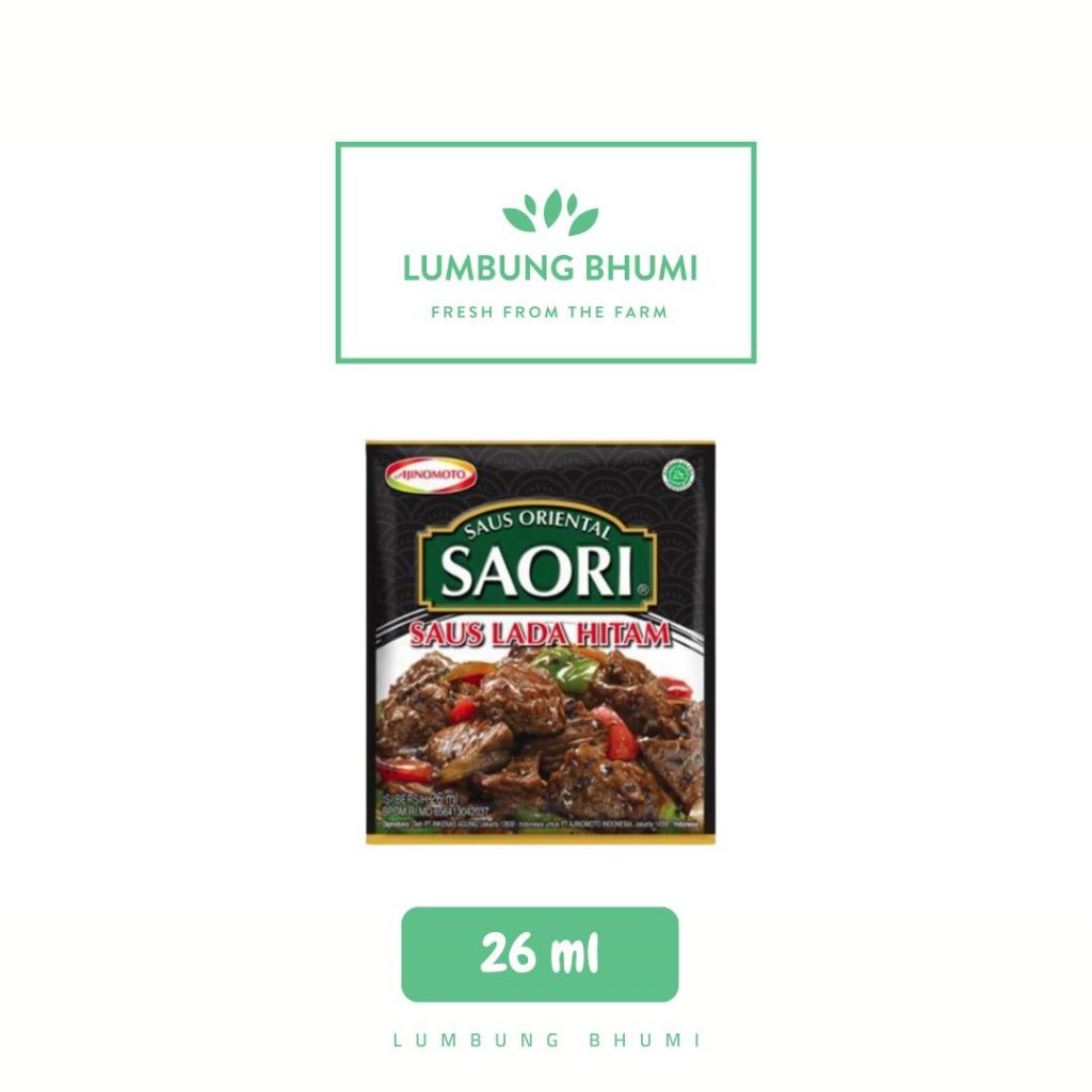 

SAORI Saus Lada Hitam 26 ml 1 Pcs - Lumbung Bhumi