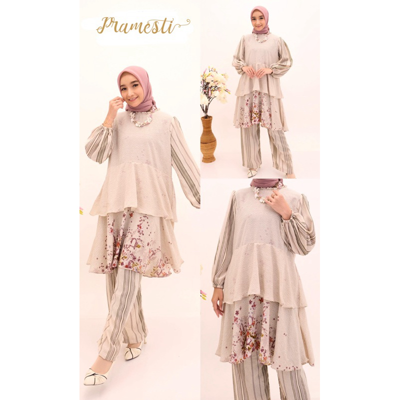 Setaria Set / One Set Tunik Celana Kulot / One Set Premium/ Setelan Celana kulot tunik / One Set Mus