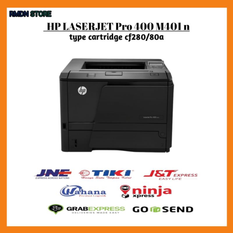 Printer Hp LaserJet Pro 400 M401n Printer Pro 400 LaserJet Hitam putih