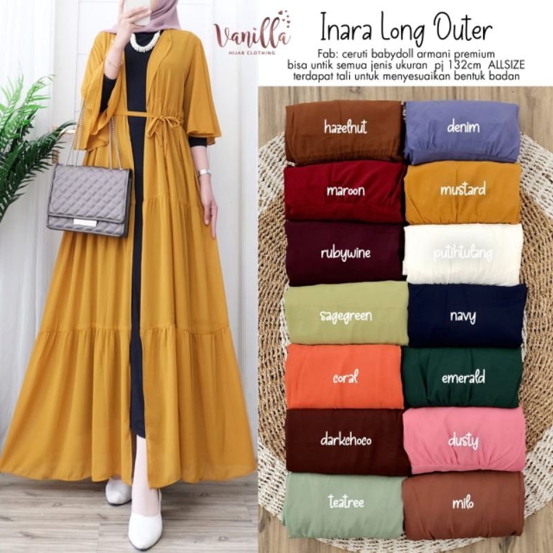 INARA LONG OUTER CERUTI WANITA