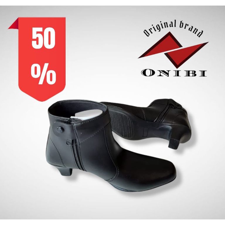KODE O25R ONIBI Sepatu kerja dinas wanita kantor pdh resleting wanita onibi