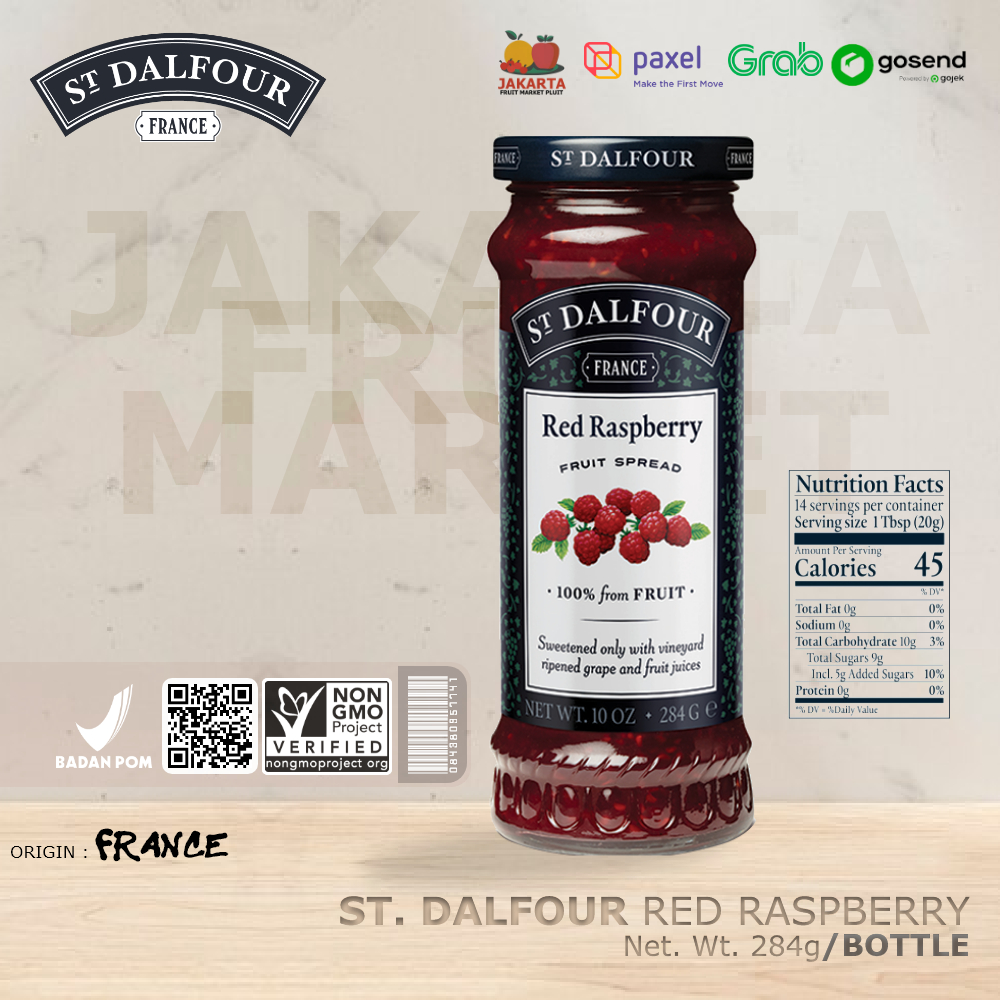 

ST DALFOUR RED RASPBERRY Fruit Spread Selai buah premium import france