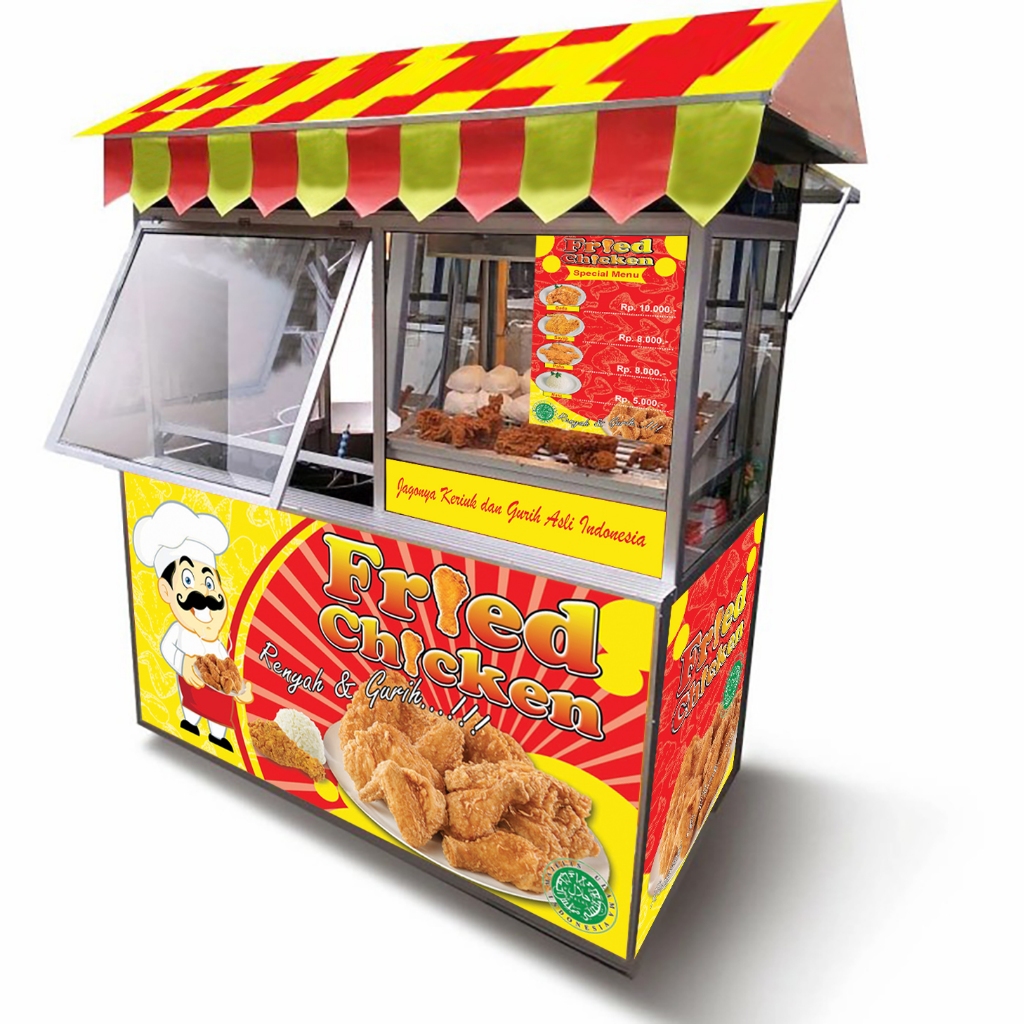 Stiker Booth/Gerobak Fried Chicken