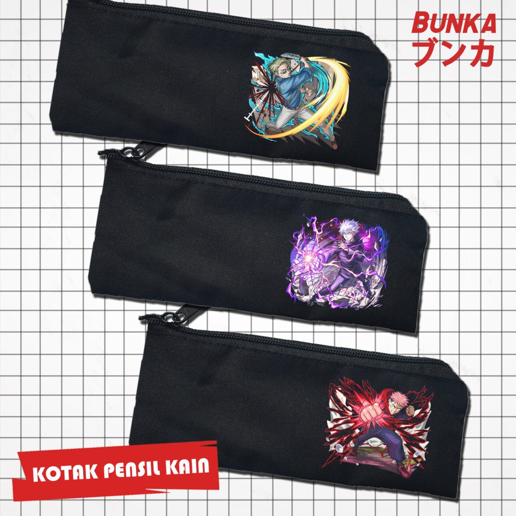 

Pouch Tempat Pensil Anime Jujutsu kaisen Skill Murah Bahan Souvenir Pernikahan Bisa Bayar Ditempat cod Gift Anniversary Couple