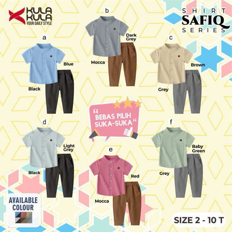 Pakaian Anak Laki Laki Shirt Safiq Series Kula Kula