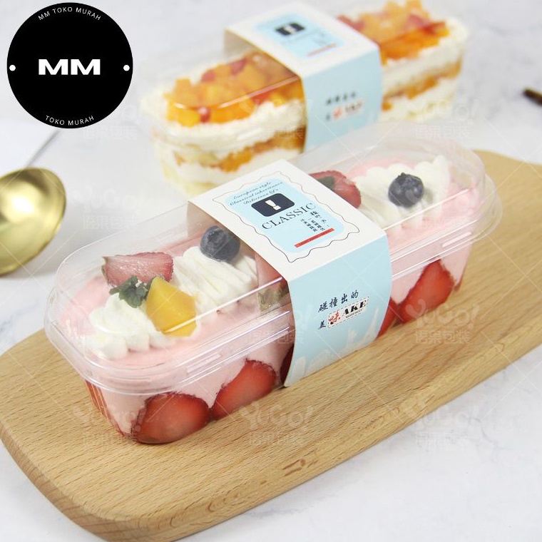 1pcs dessert box Premium mika box kotak cup dessert puding tiramisu