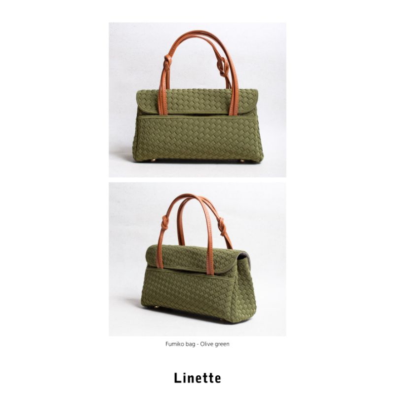 Linette Fumiko tas anyam handbag wanita