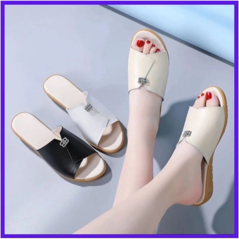 Sandal Wedges Model Simpel Kekinian Terbaru (BB-204)