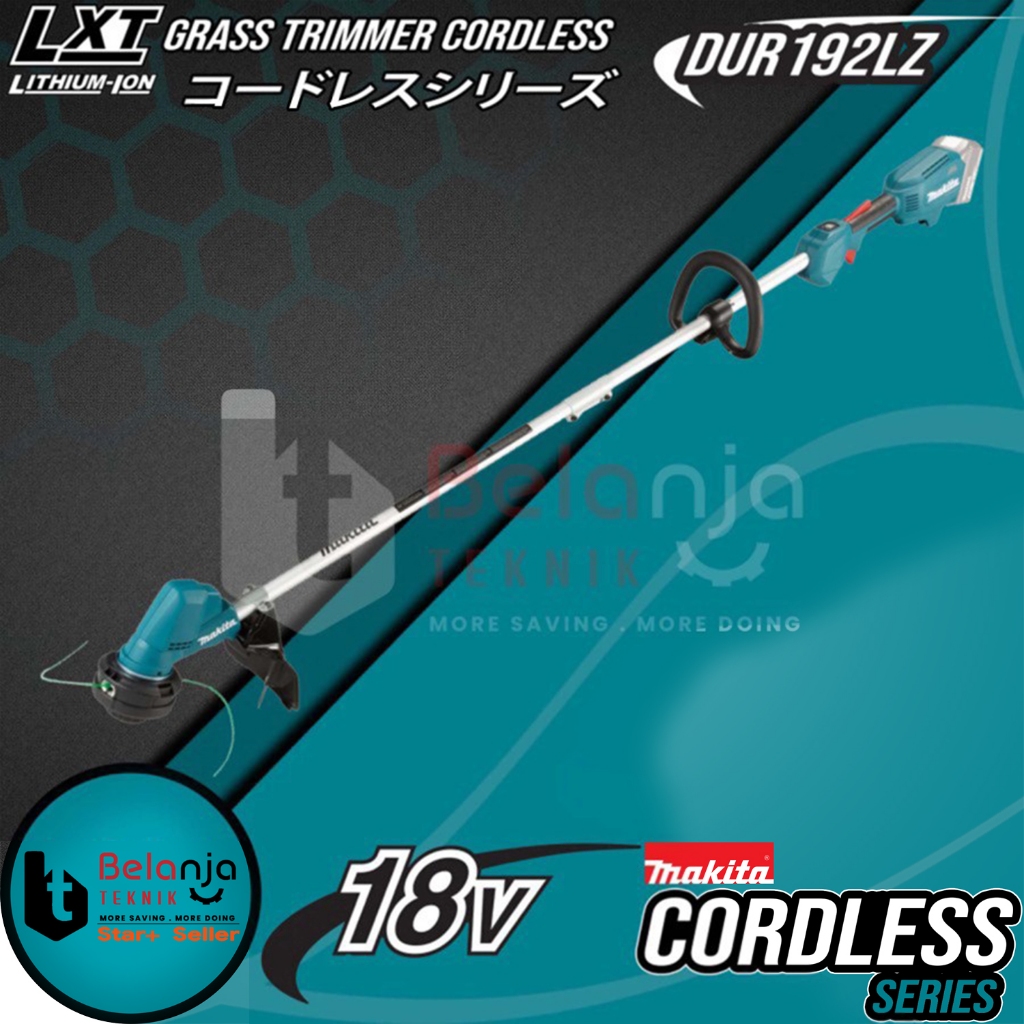 Makita Grass Trimmer Cordless 18 V Mesin Potong Rumput Senar DUR192LZ