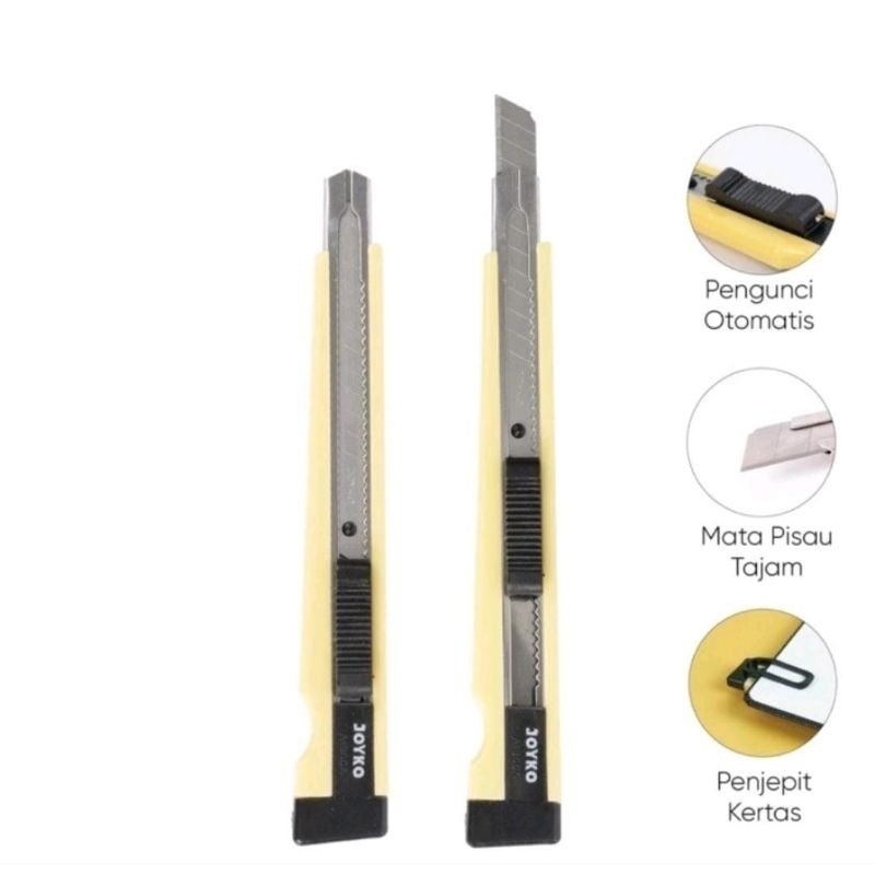 

[1pcs] Cutter Joyko A-300 Kecil || Cutter Pemotong Kecil