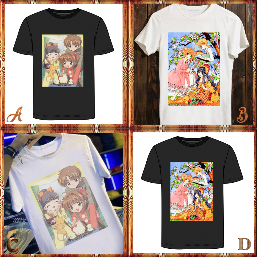 Kaos Cardcaptor Sakura Manga Japan Tshirt 100% Cotton
