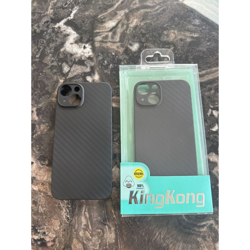CASE ULTRA SLIM KINGKONG BLACK CARBON IPHONE