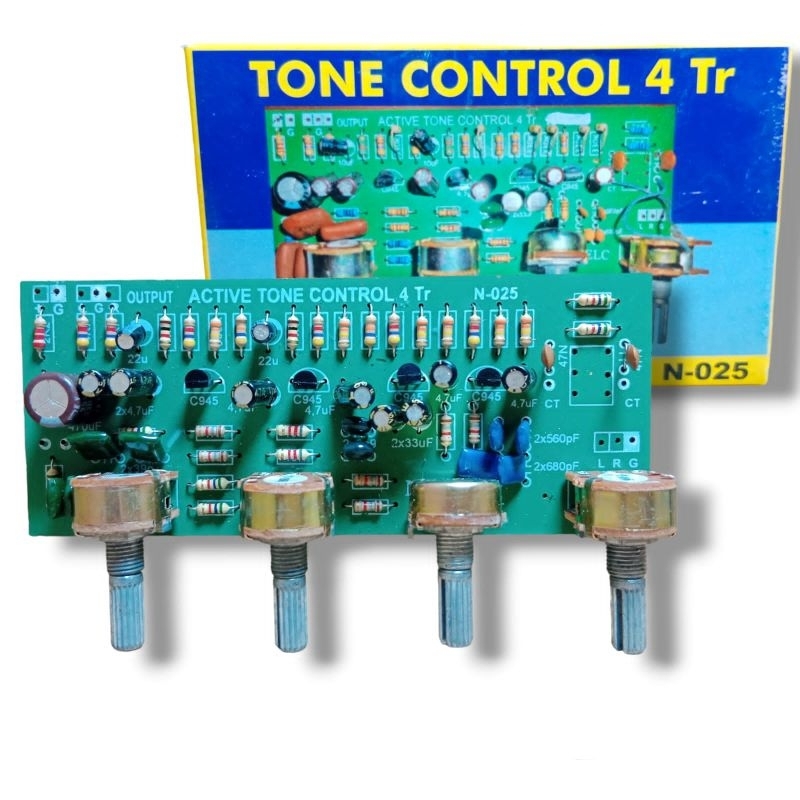 KIT TONE CONTROL STEREO 4 TR HIFI TONE KONTROL NELC N-025