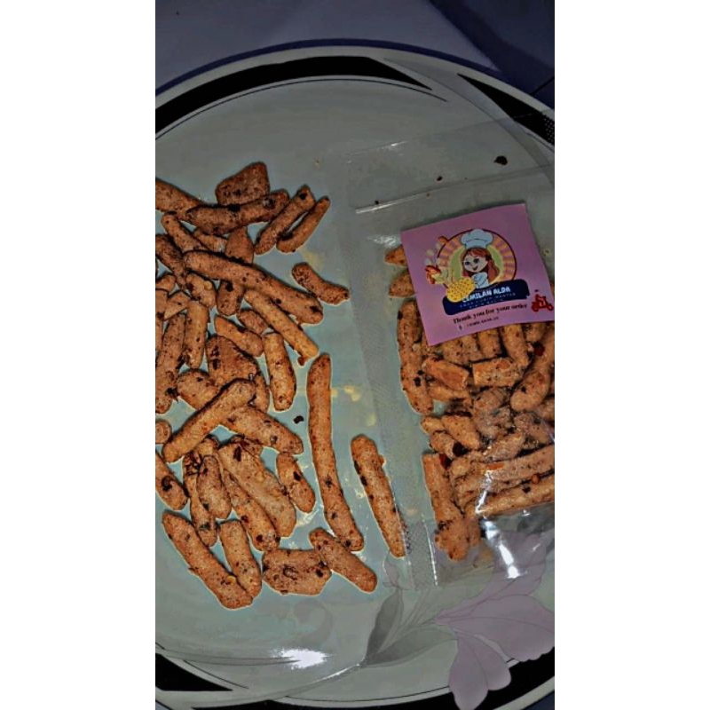 

Basreng 50 gram, pedas daun jeruk