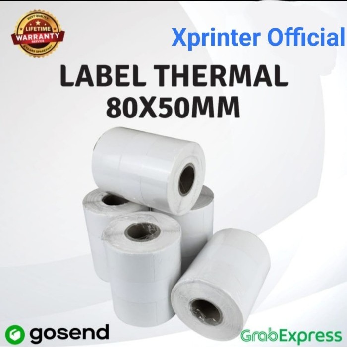 

LABEL THERMAL UK.80MM X 50MM ISI 1.000 PCS / ROLL