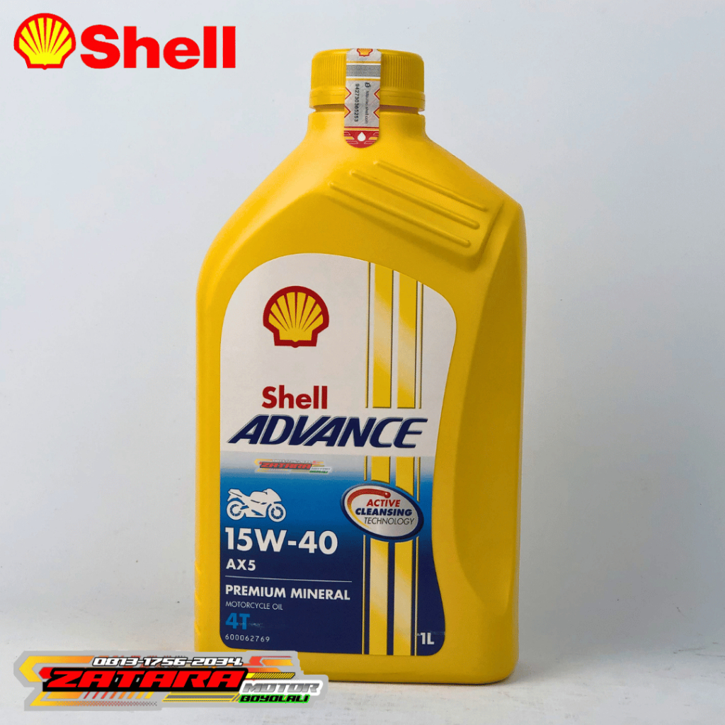 SHELL ADVANCE AX5 15W-40 1L | OLI MESIN SHELL ADVANCE AX5 15W-40 1000ml