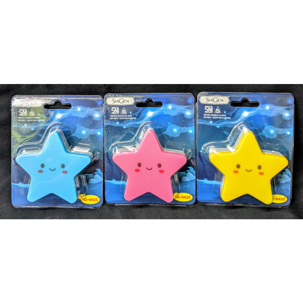 Mini lamp KARAKTER / lampu tidur KARAKTER MOTIF BINTANG SHIGEN