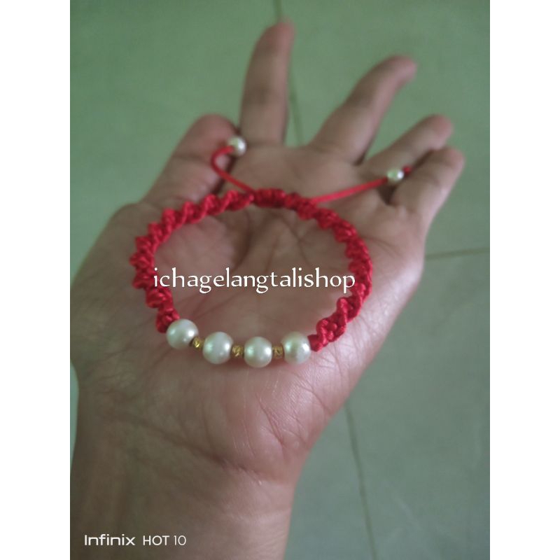 gelang tali untir mutiara Mrican 0, 2 gram Semar nusantara