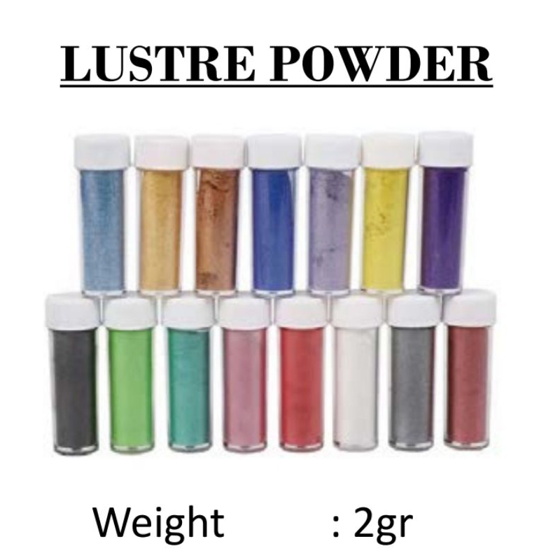 

Food Grade Topping kue cake Lustre Dust Powder GOLD 2 GR