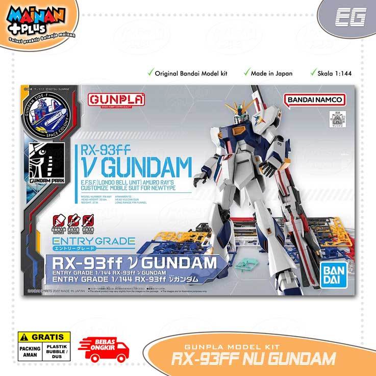 EG RX-93FF NU V GUNDAM ENTRY GRADE 1/144 Original Bandai Gunpla Mecha Model Kit