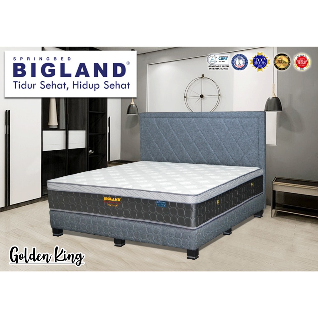 Bigland Springbed Golden King - Kasur Saja - Matras Big Land Free Ongkir Bandar Lampung