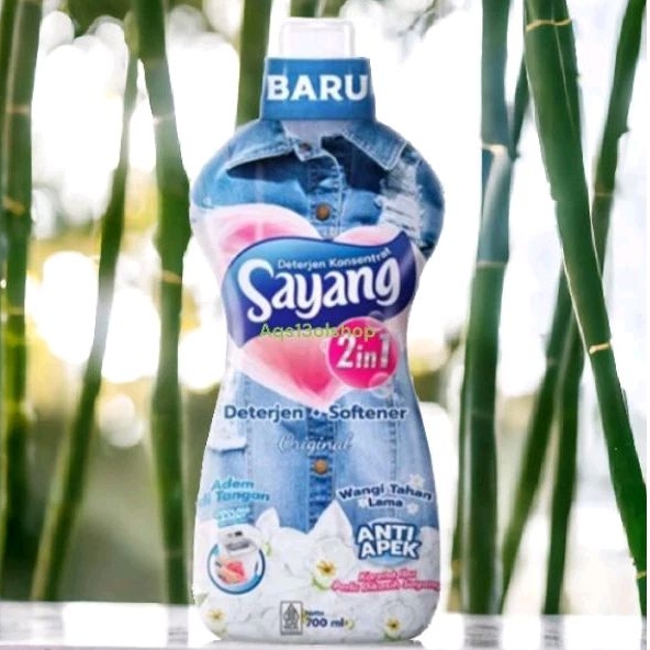 Sayang detergen cair kemasan botol 700 ml free box