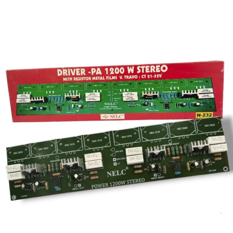 KIT DRIVER POWER AMPLIFIER PA 1200 WATT STEREO NELC N-232