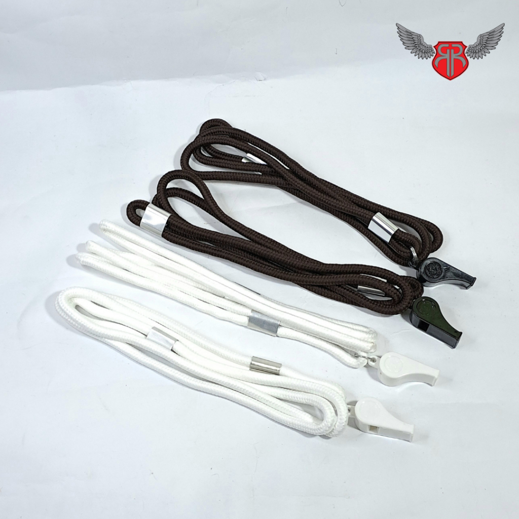 tali kur sumbu + peluit untuk polisi satpam security