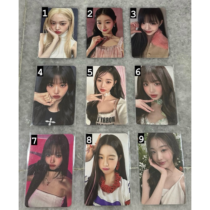(ready) ive wonyoung official photocard wonyoung amuse wonyoung blonde ldsw wonyoung jp eleven heart