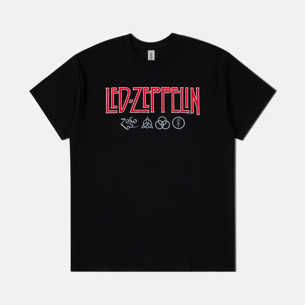 [HOT] Led Zeppelin - Logo & Symbols Tshirt