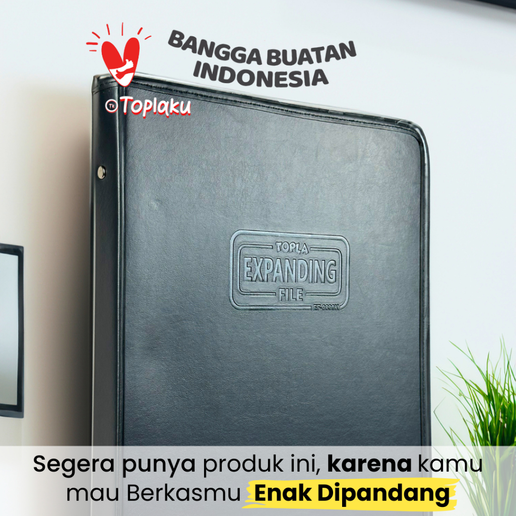 Map Expanding File 13 Sekat Kulit Anti Air Tas Dokumen Keeper F4 Document File Tempat Berkas Penting