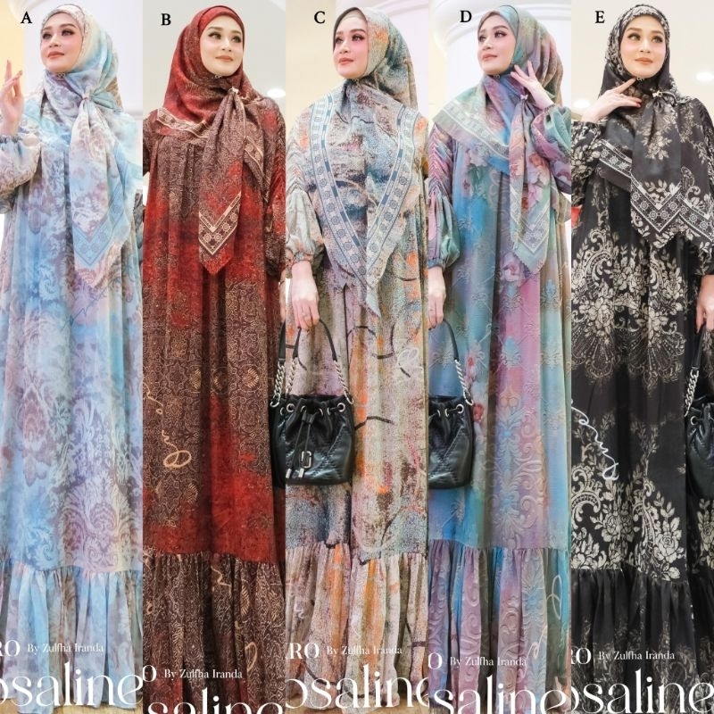 Roseline Rosaline Series VI 6 Dress Pesta Syari Umroh Haji By Omeiro