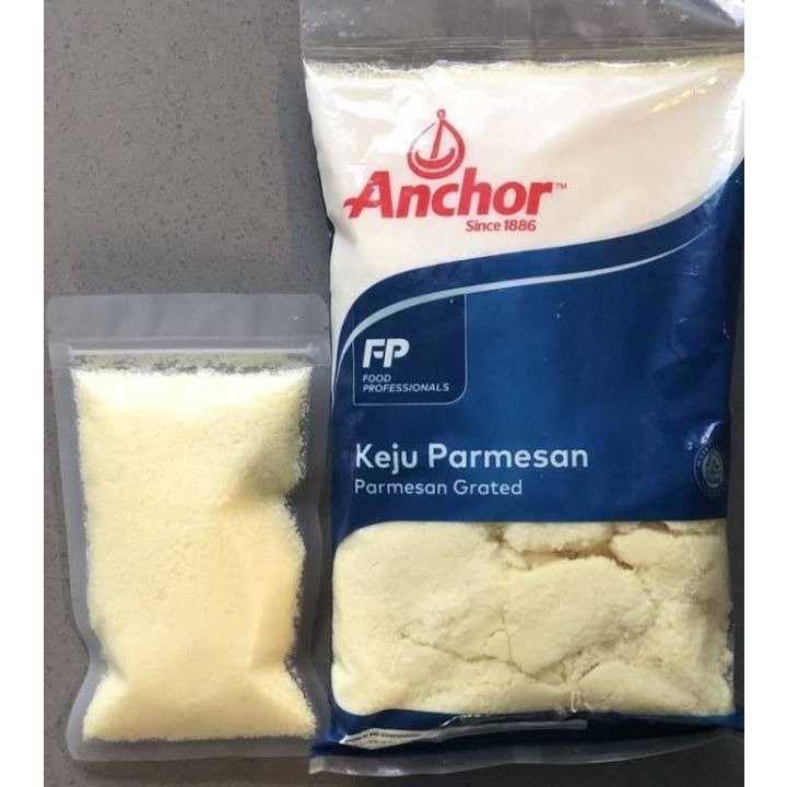 

ANCHOR KEJU PARMESAN BUBUK ECER 100GR CAMPURAN MAKANAN, KUKER, CAKE.