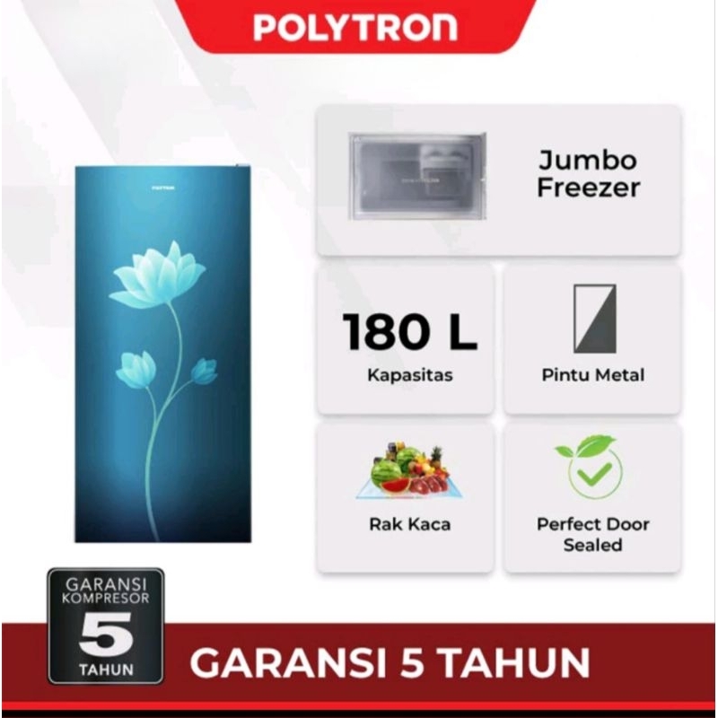 Lemari Es 1 Pintu Polytron PRB189