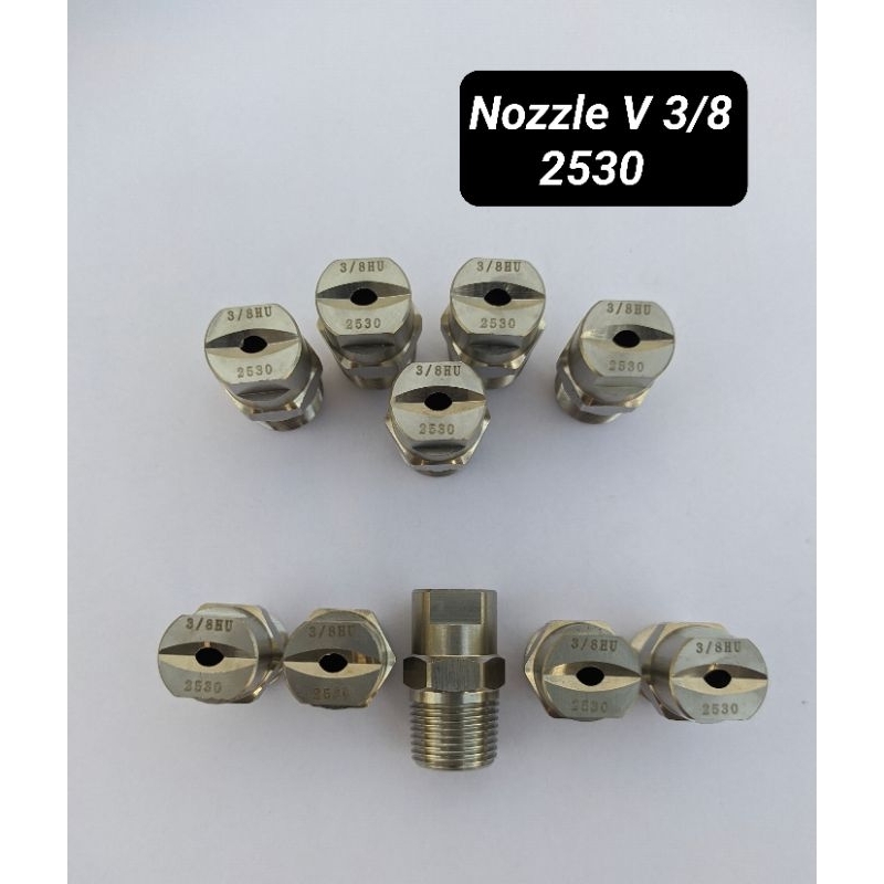Nozzle V Jet Stainless 3/8 (2530)