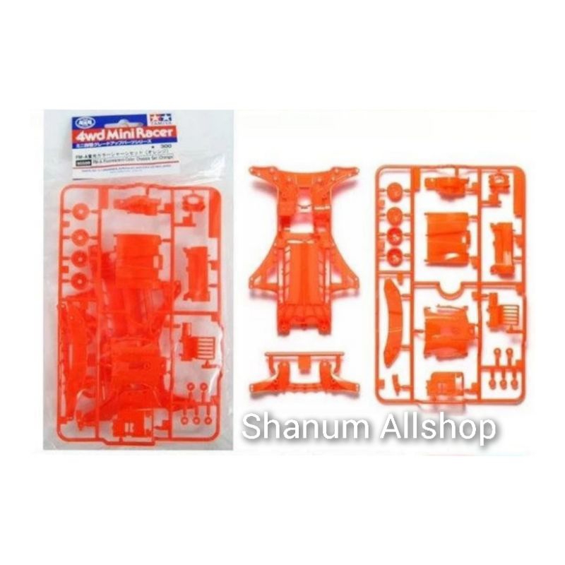 TAMIYA 95509 FM-A FLUORESCENT-COLOR CHASIS SET [ ORANGE ]