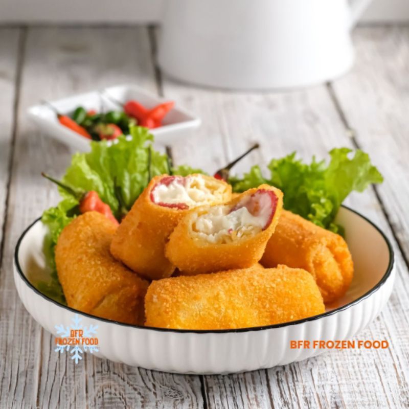 

BFR Risoles Risol Mayo Moza Mentai Smoked Beef Homemade Frozen Sehat