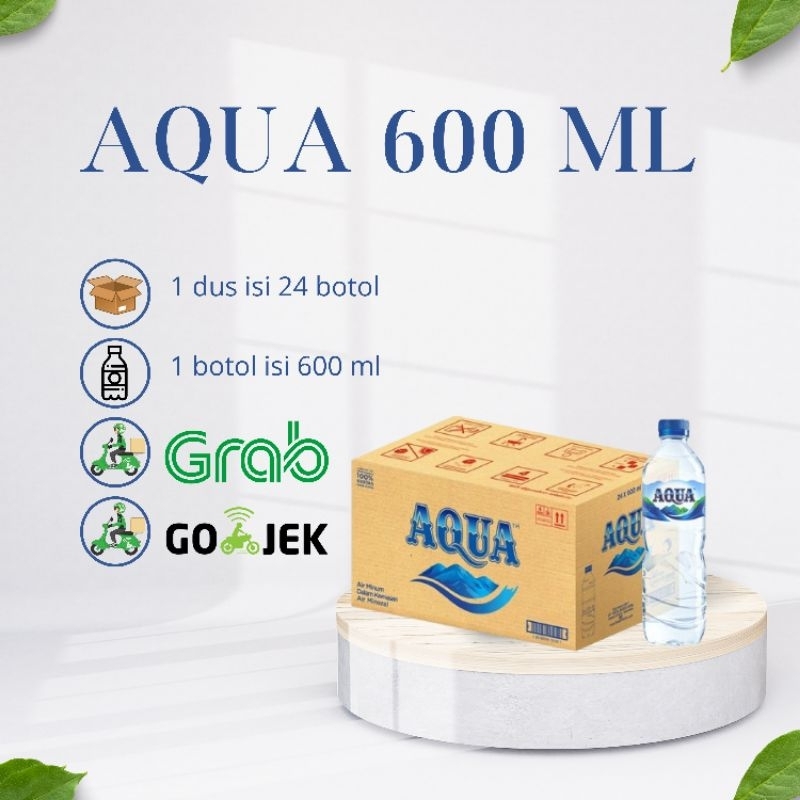 

Aqua Botol 600ml dus isi 24 Botol