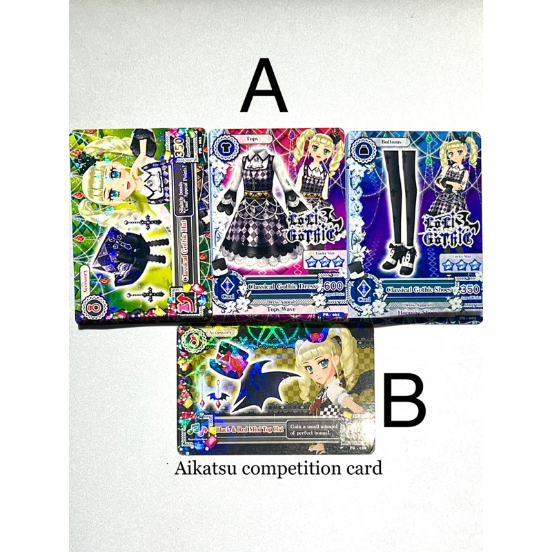 Aikatsu Yurika card, Audition card, fanbook L1 (Loli ghotic)