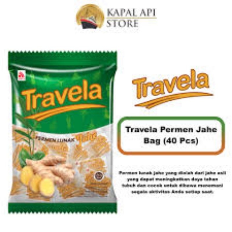 TRAVELA PERMEN LUNAK JAHE BAG NETTO 125 GR