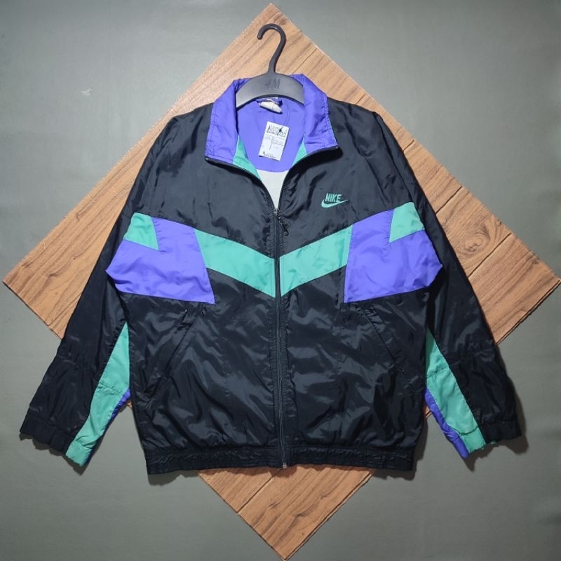 tracktop jacket nike vintage colour blok