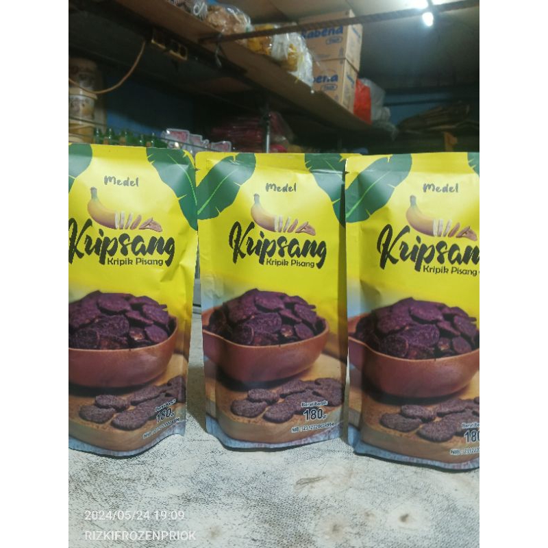 

Kripik pisang coklat medel 180gram