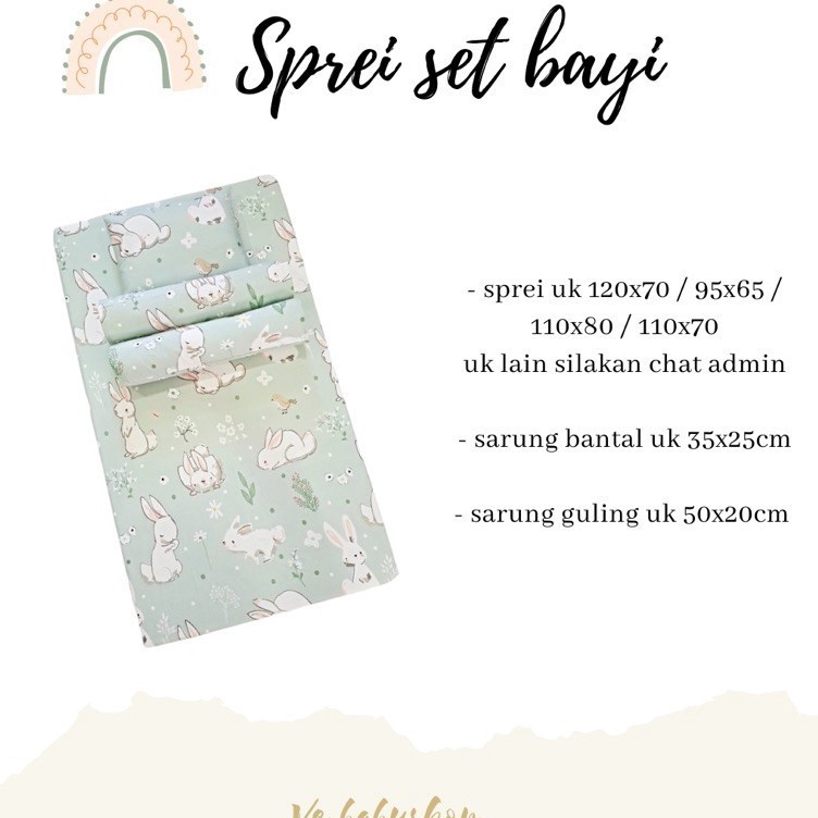 ART V73B sprei set bayi  sprei bayi murah  sprei kasur bayi