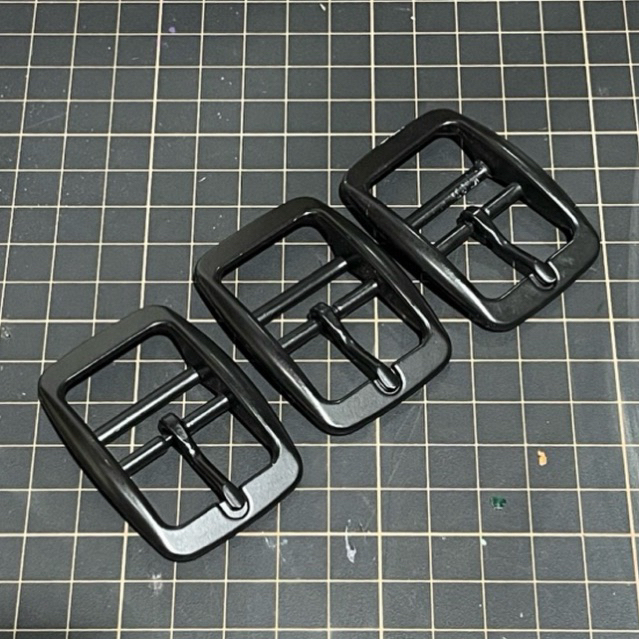 Pin buckle hitam 25mm untuk kalung anjing, harness, gesper, ikat pinggang, tas