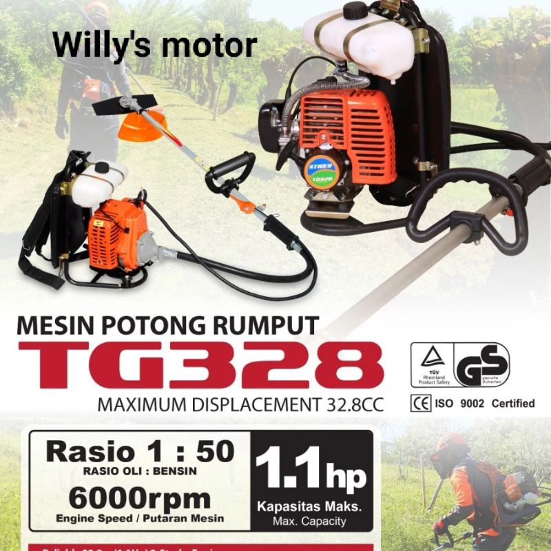 Mesin Rumput TIGER 328 / Mesin Rumput Gendong