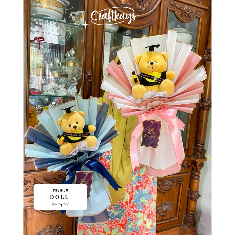BUKET WISUDA | BUKET BONEKA WISUDA | HADIAH UNIK | HADIAH PALEMBANG