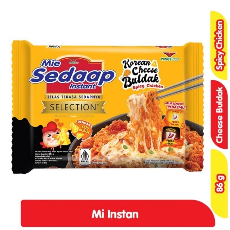 

Sedaap Mie Instan Korean Cheese Buldak 86 g