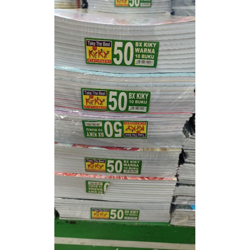 

Buku Tulis Kiky 50 lembar isi 10